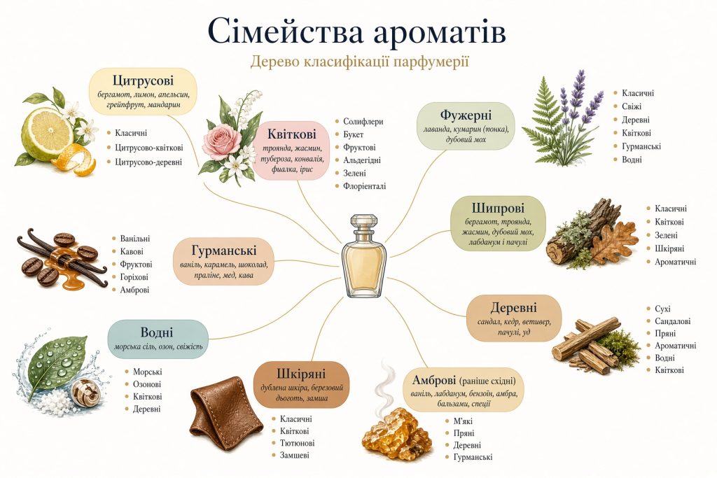 симейства ароматов
