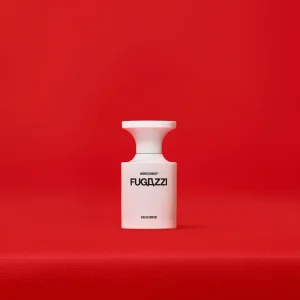 Fugazzi BORNTOSTANDOUT — флакон 50 мл на червоному тлі