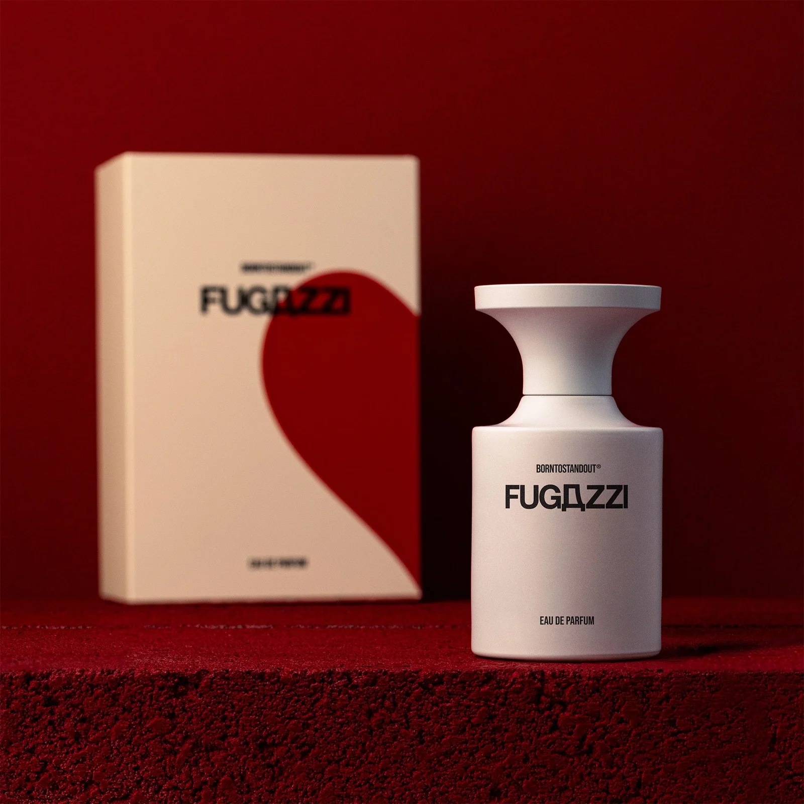 Fugazzi BORNTOSTANDOUT — флакон і коробка